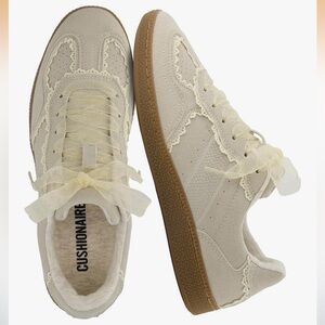 CUSHIONAIRE Women's Belinda Lace Sneakers